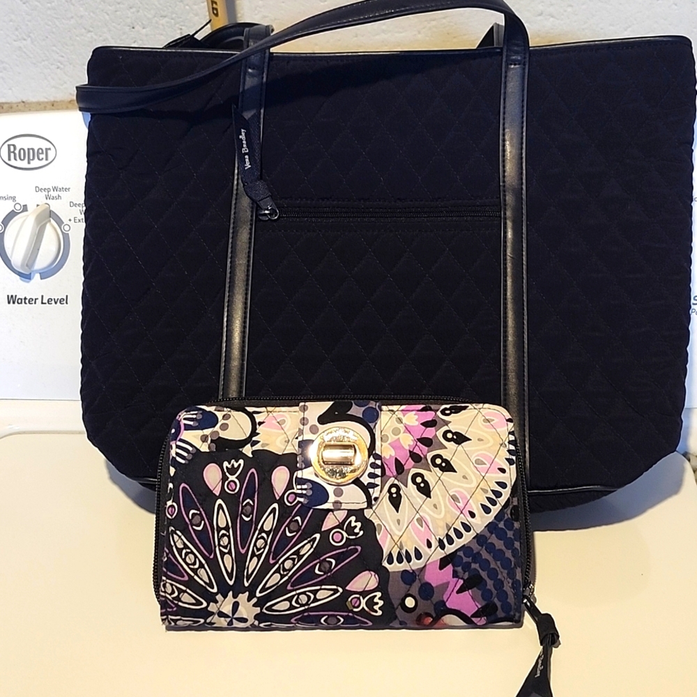 Vera Bradley tote bag and wallet